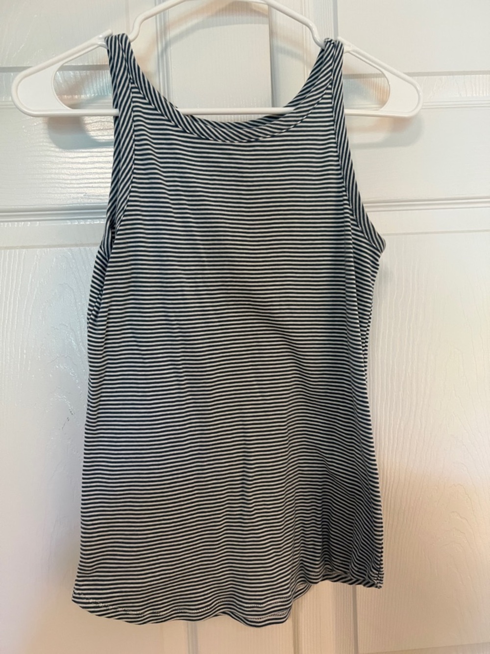 LOFT Black and White Striped Tank Top, 2